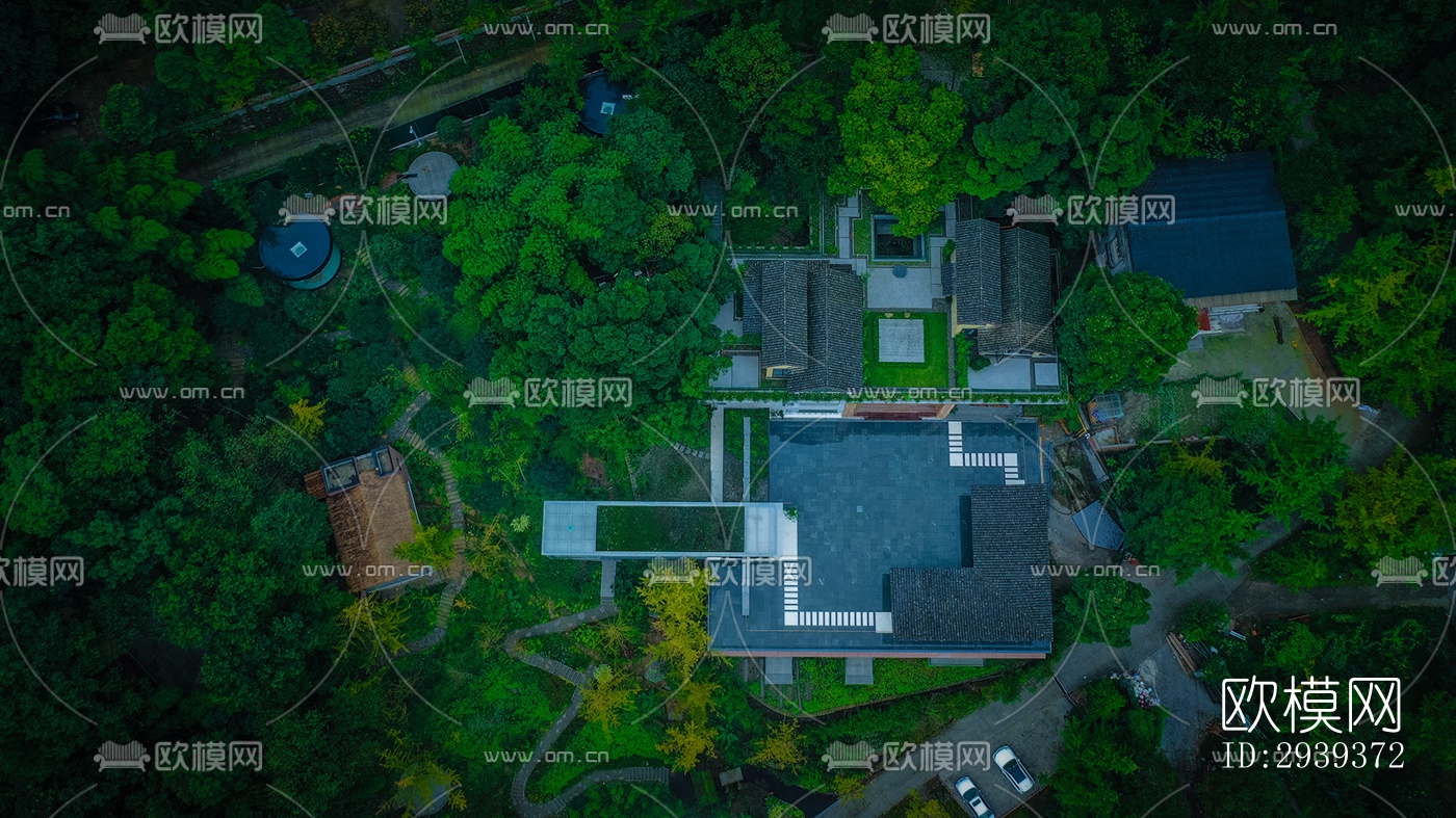 中式酒店民宿效果图下载（渲染图3）