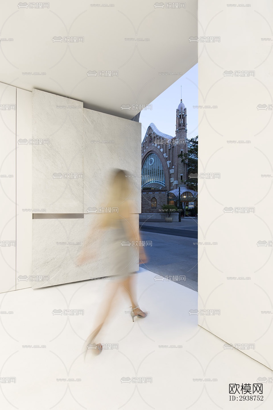 现代展览展厅效果图下载（渲染图15）