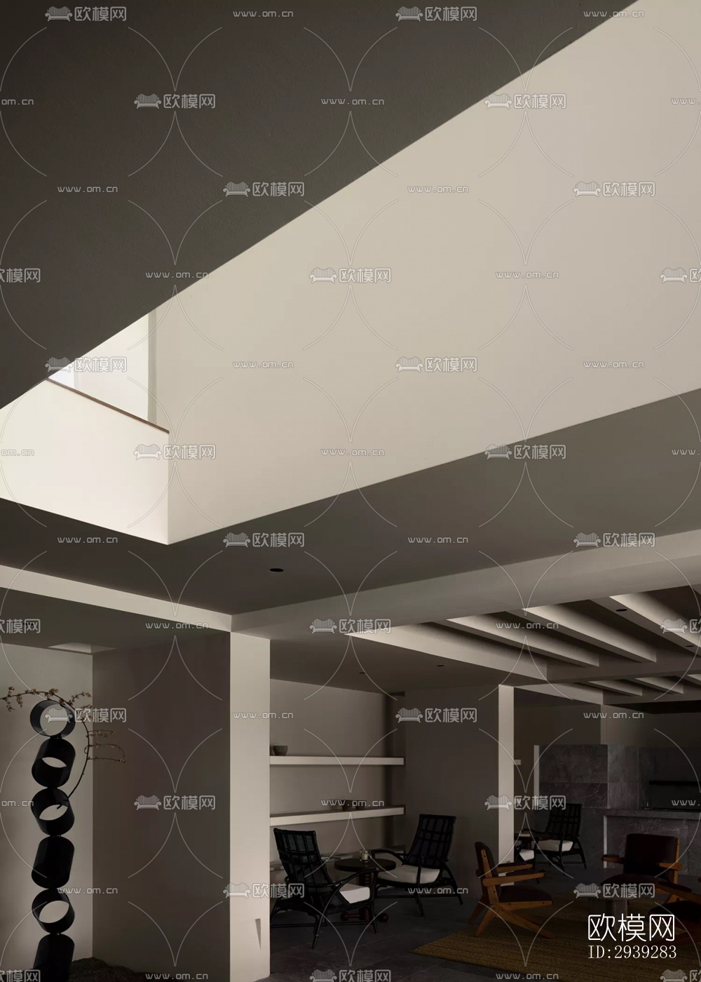 新中式酒店民宿效果图下载（渲染图9）