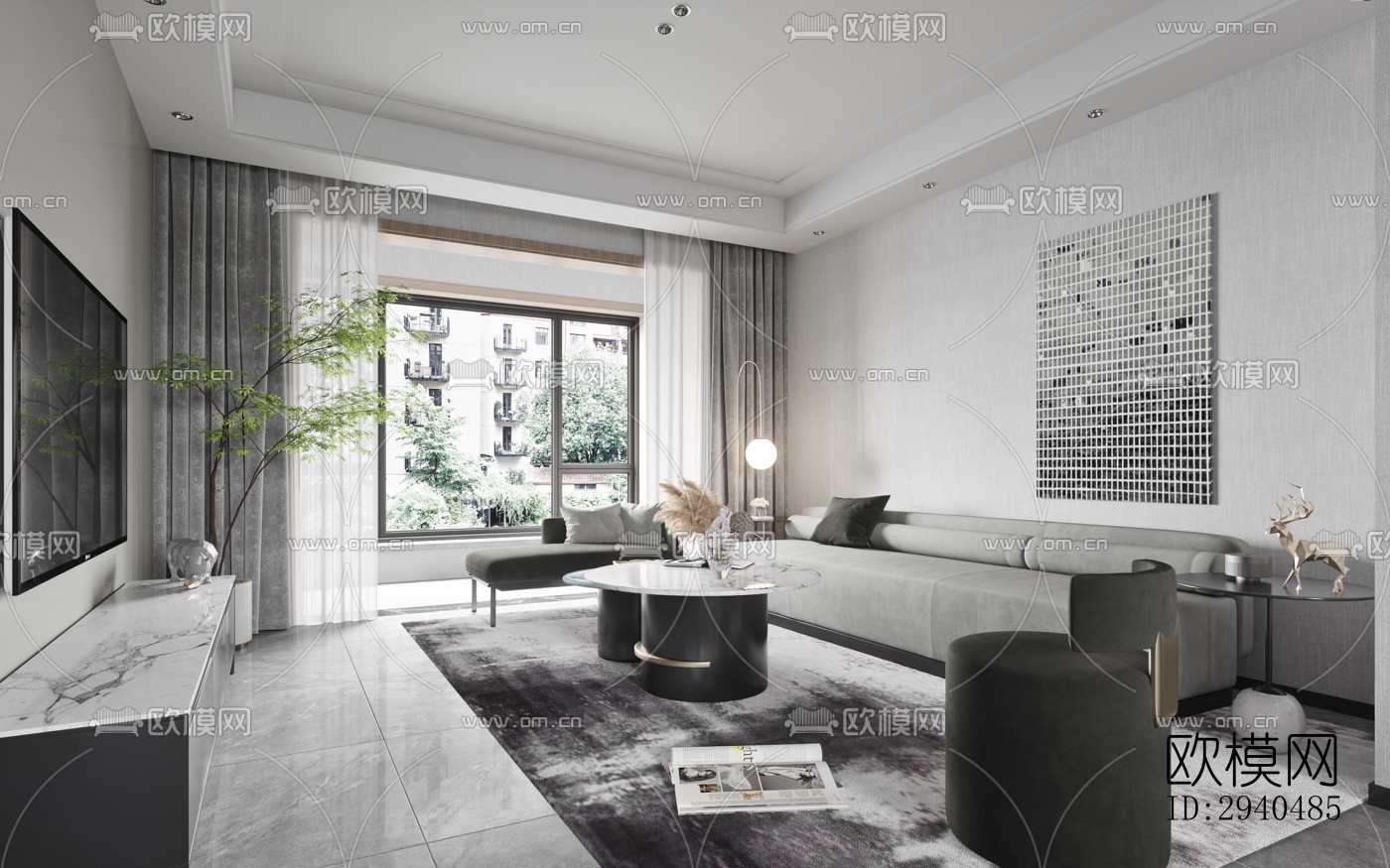 高级灰平层效果图下载（渲染图1）