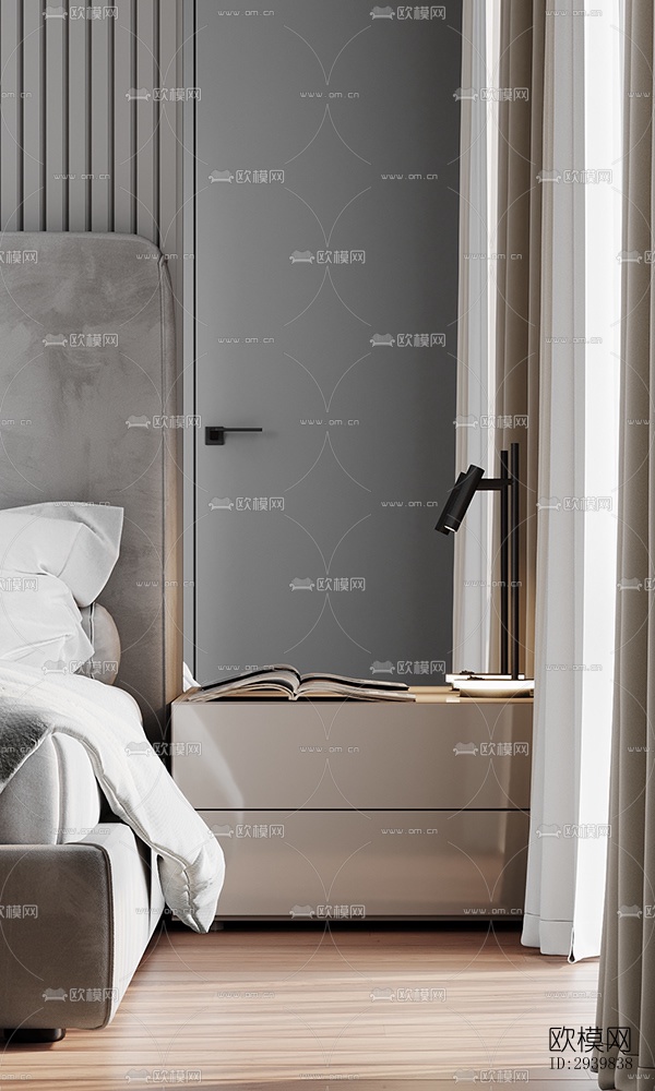 现代公寓效果图下载（渲染图7）