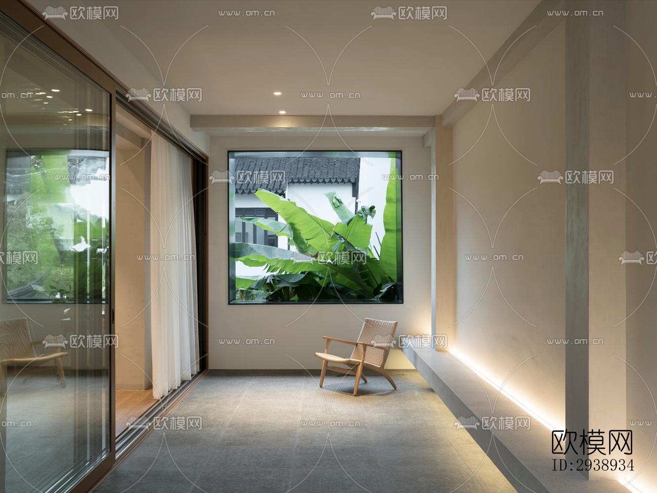 中式酒店民宿效果图下载（渲染图2）