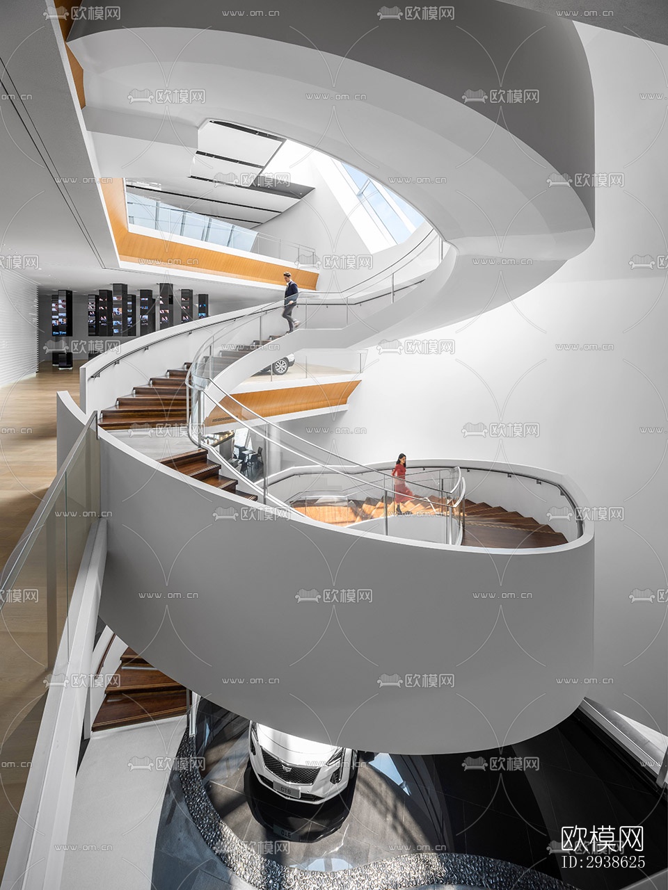 现代展览展厅效果图下载（渲染图4）