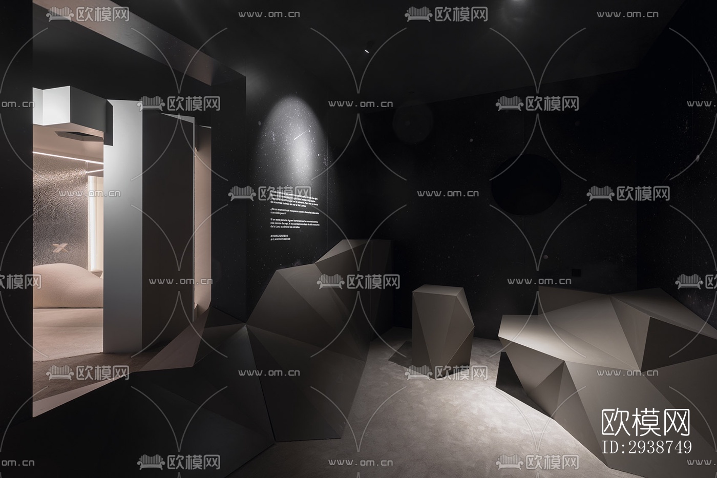 现代展览展厅效果图下载（渲染图15）