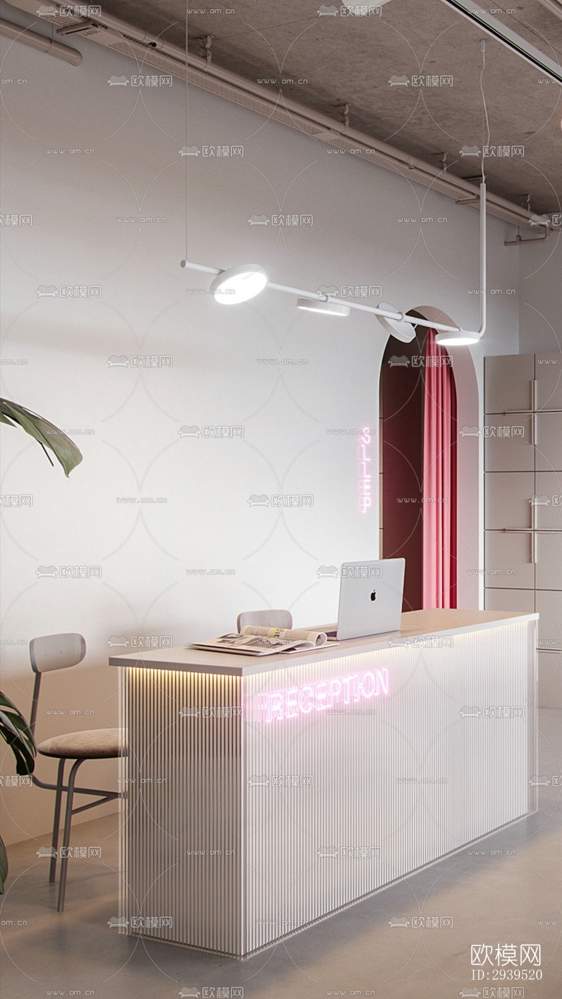 现代酒店民宿效果图下载（渲染图11）