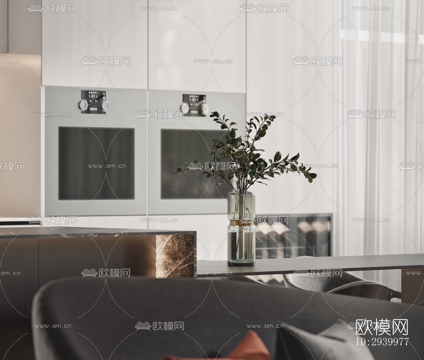 现代复式效果图下载（渲染图16）