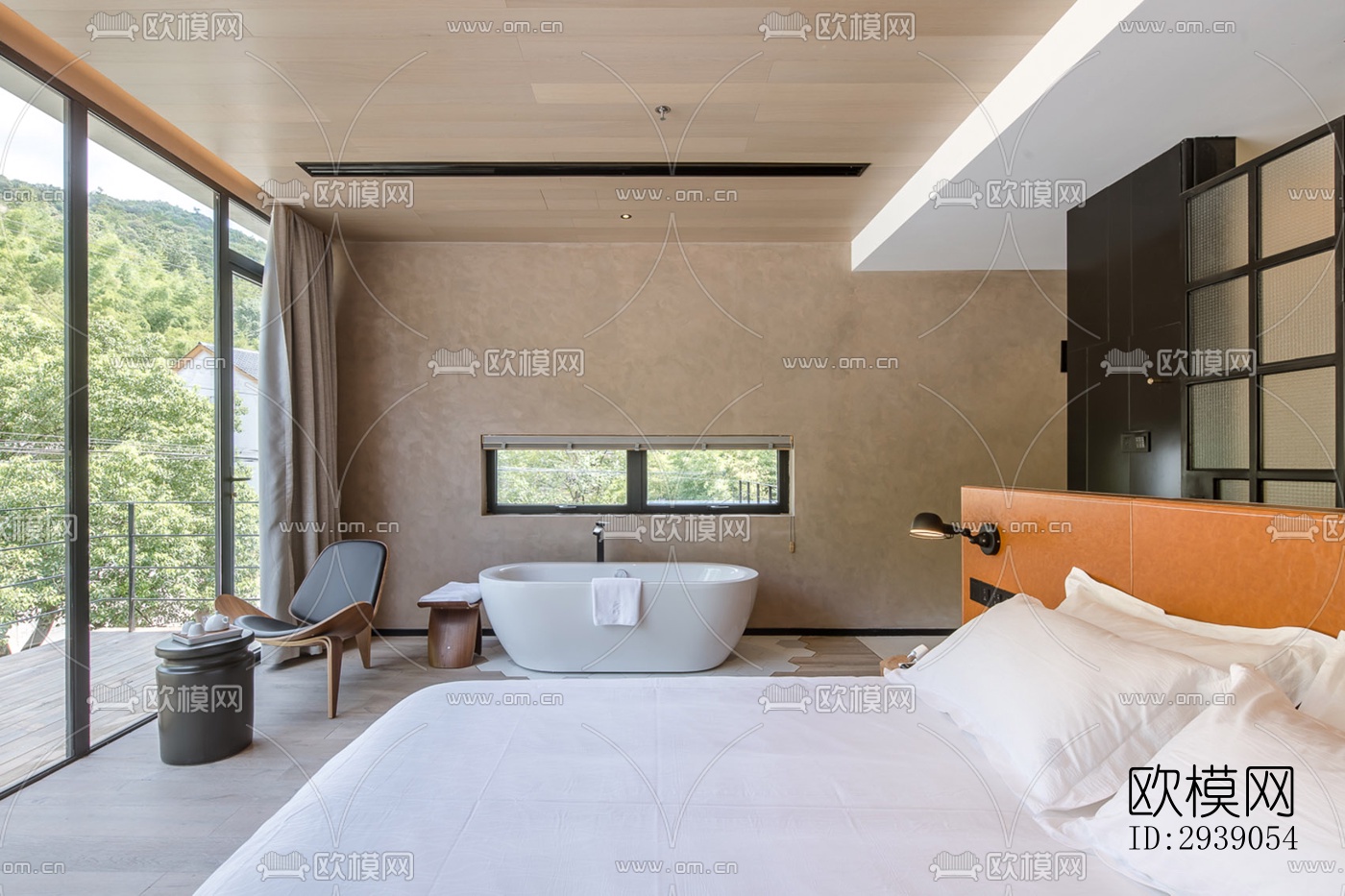 侘寂酒店民宿效果图下载（渲染图12）