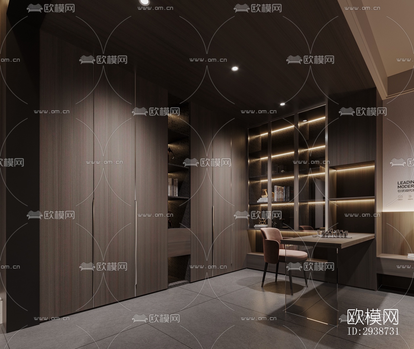 现代展览展厅效果图下载（渲染图7）