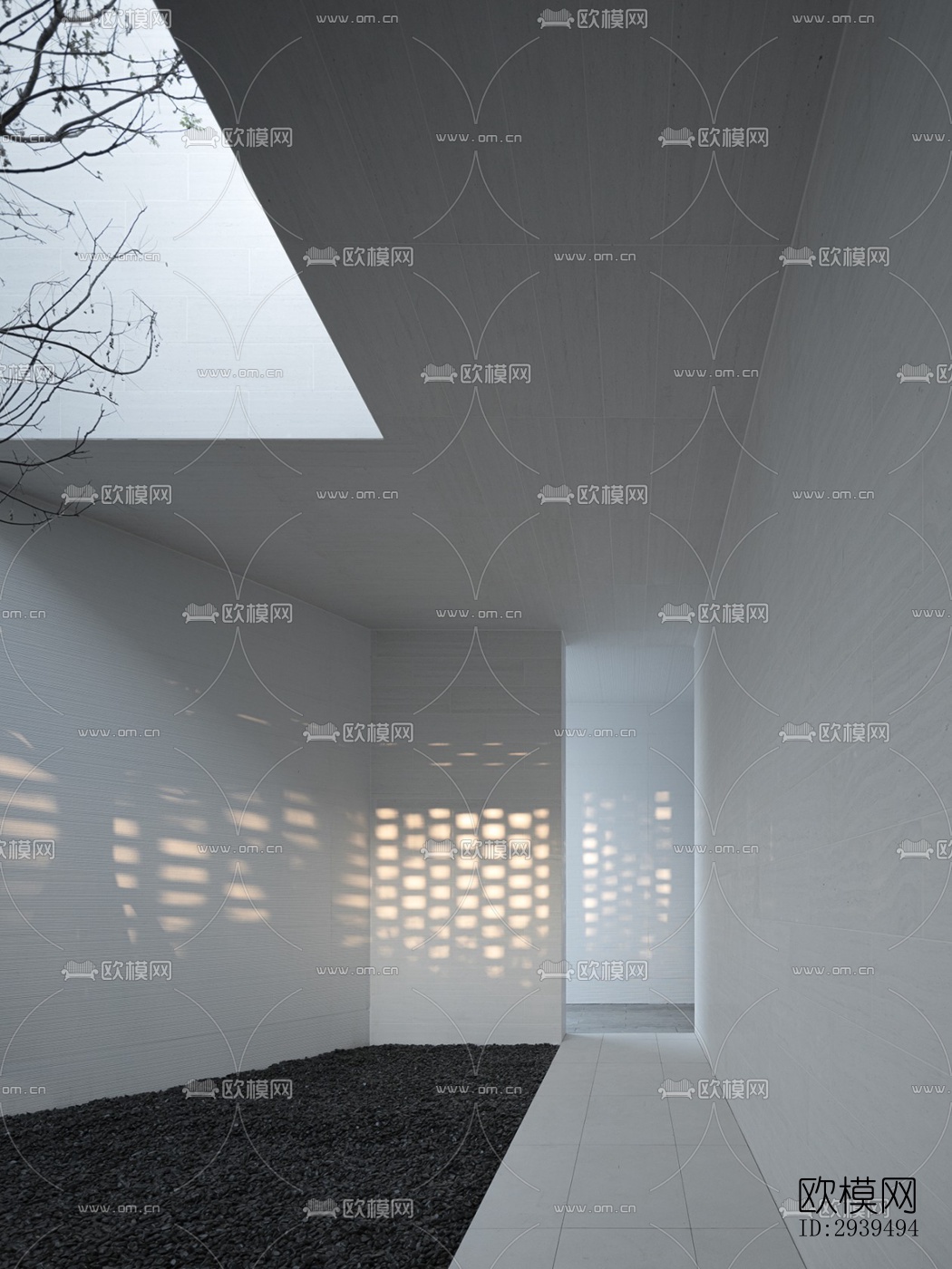 现代酒店民宿效果图下载（渲染图19）