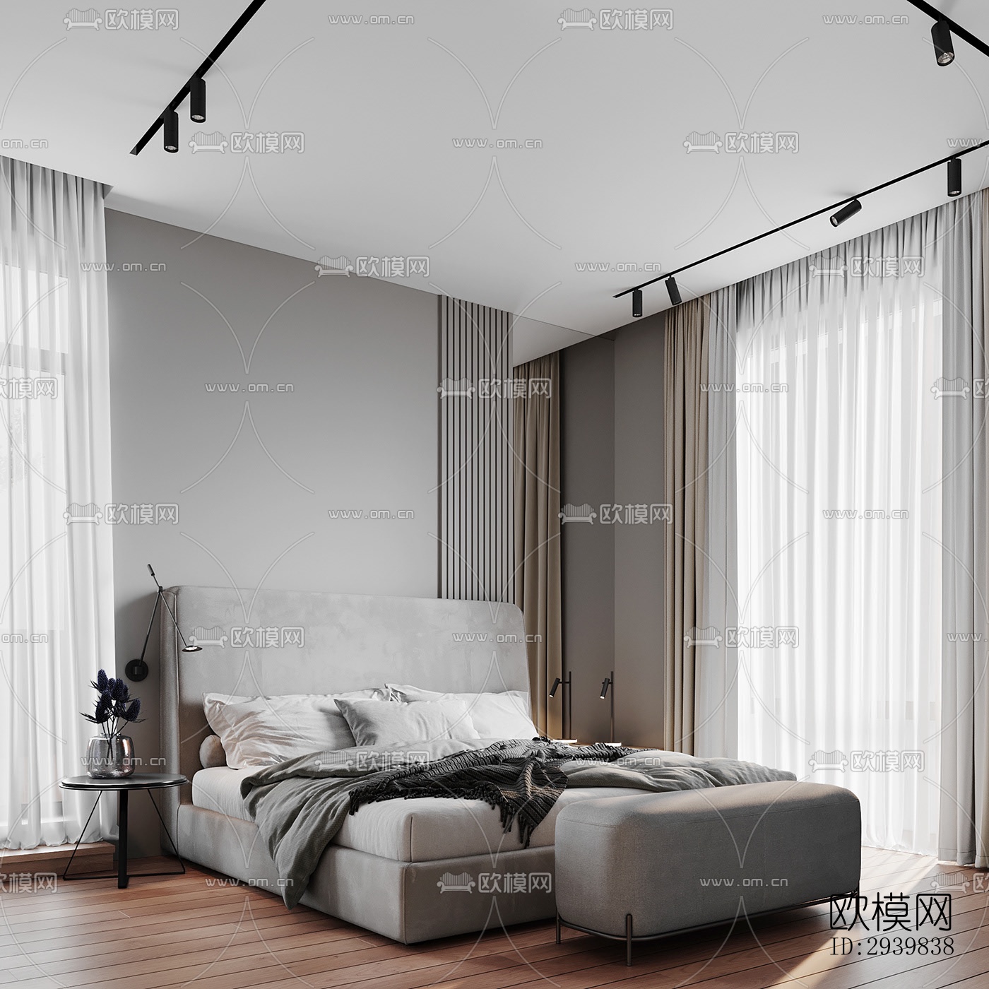 现代公寓效果图下载（渲染图6）