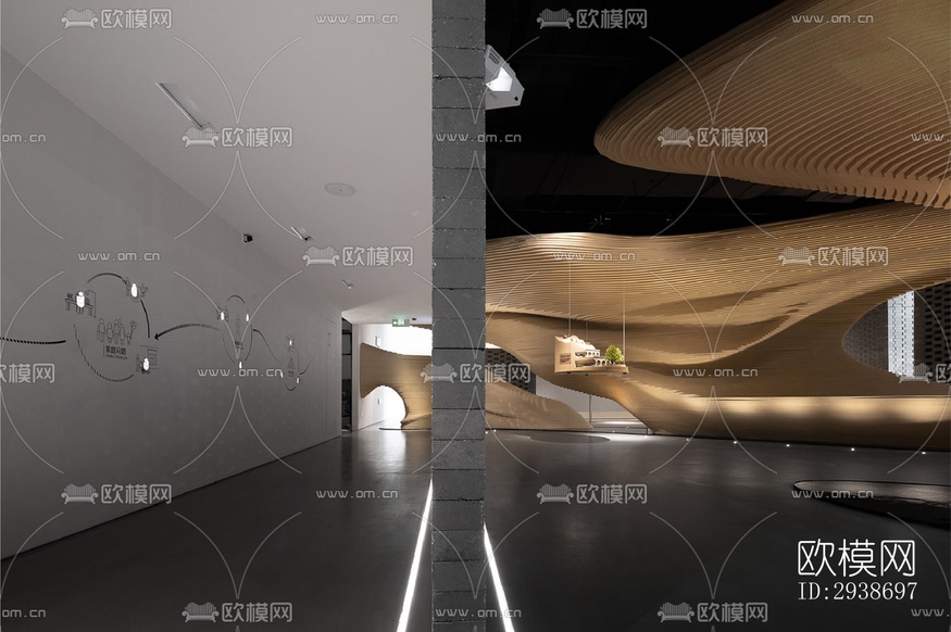 現(xiàn)代展覽展廳效果圖下載(渲染圖4)