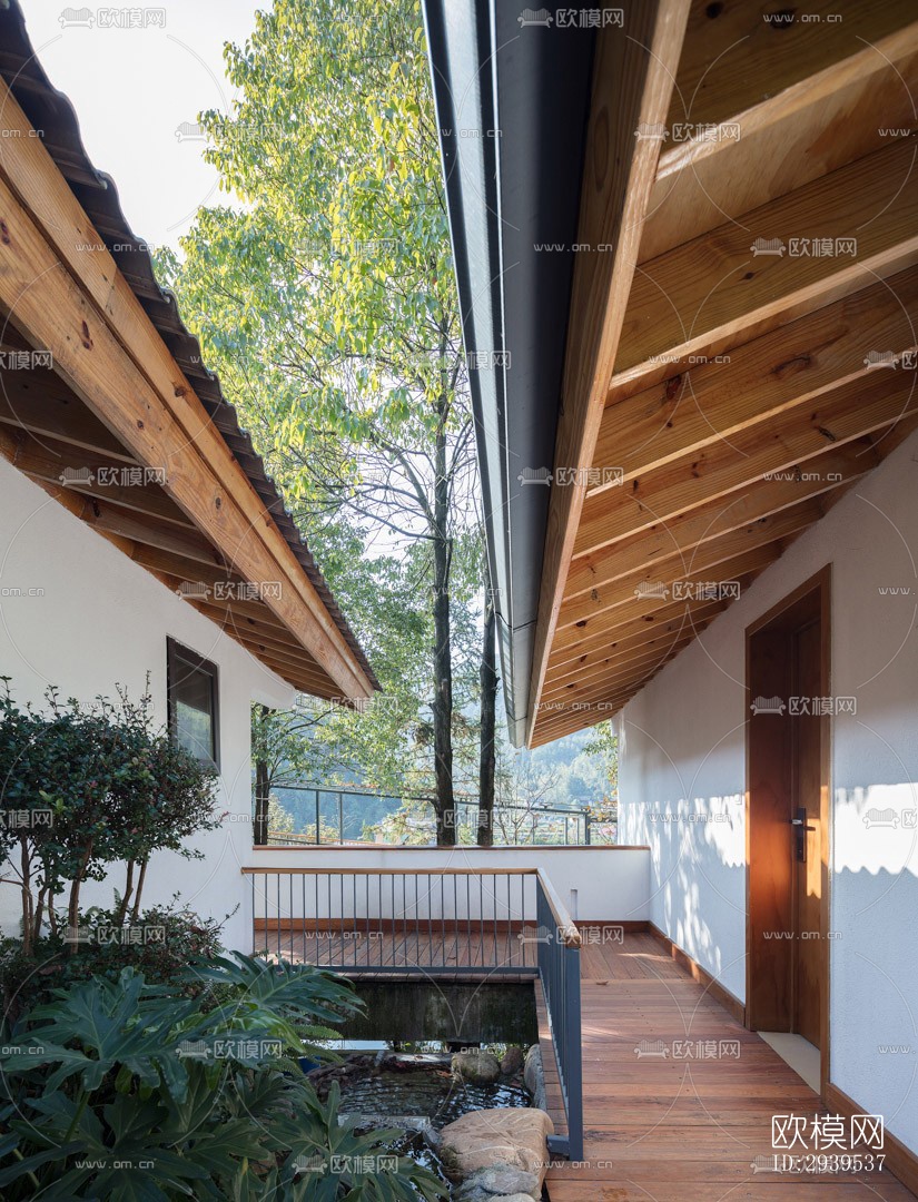 现代酒店民宿效果图下载（渲染图8）