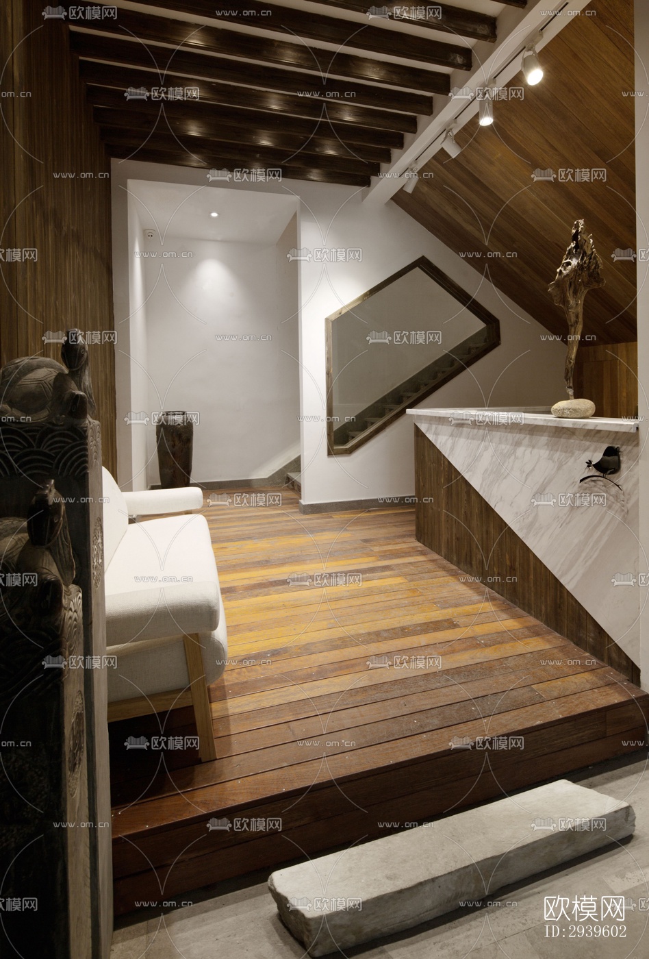 现代酒店民宿效果图下载（渲染图18）