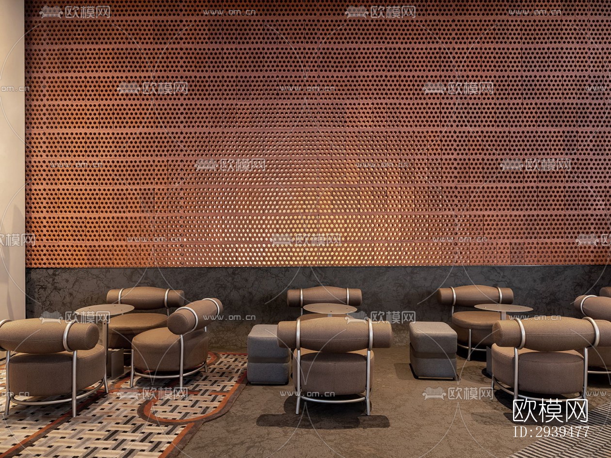 现代酒店民宿效果图下载（渲染图1）