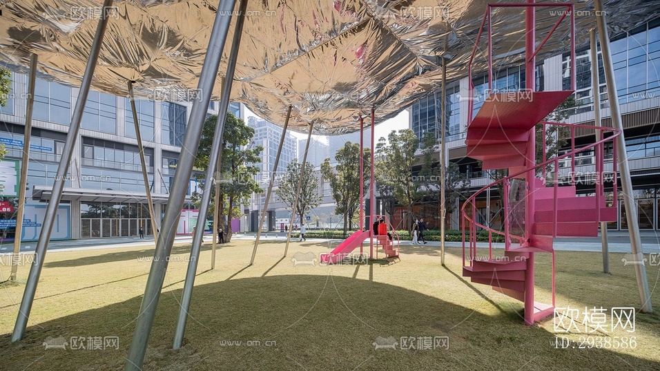 工业风展览展厅效果图下载(渲染图10)