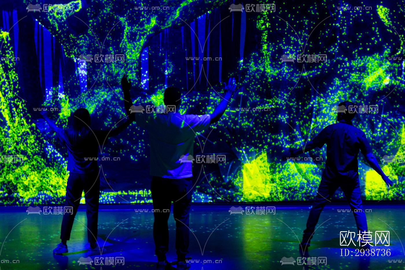 现代展览展厅效果图下载（渲染图3）