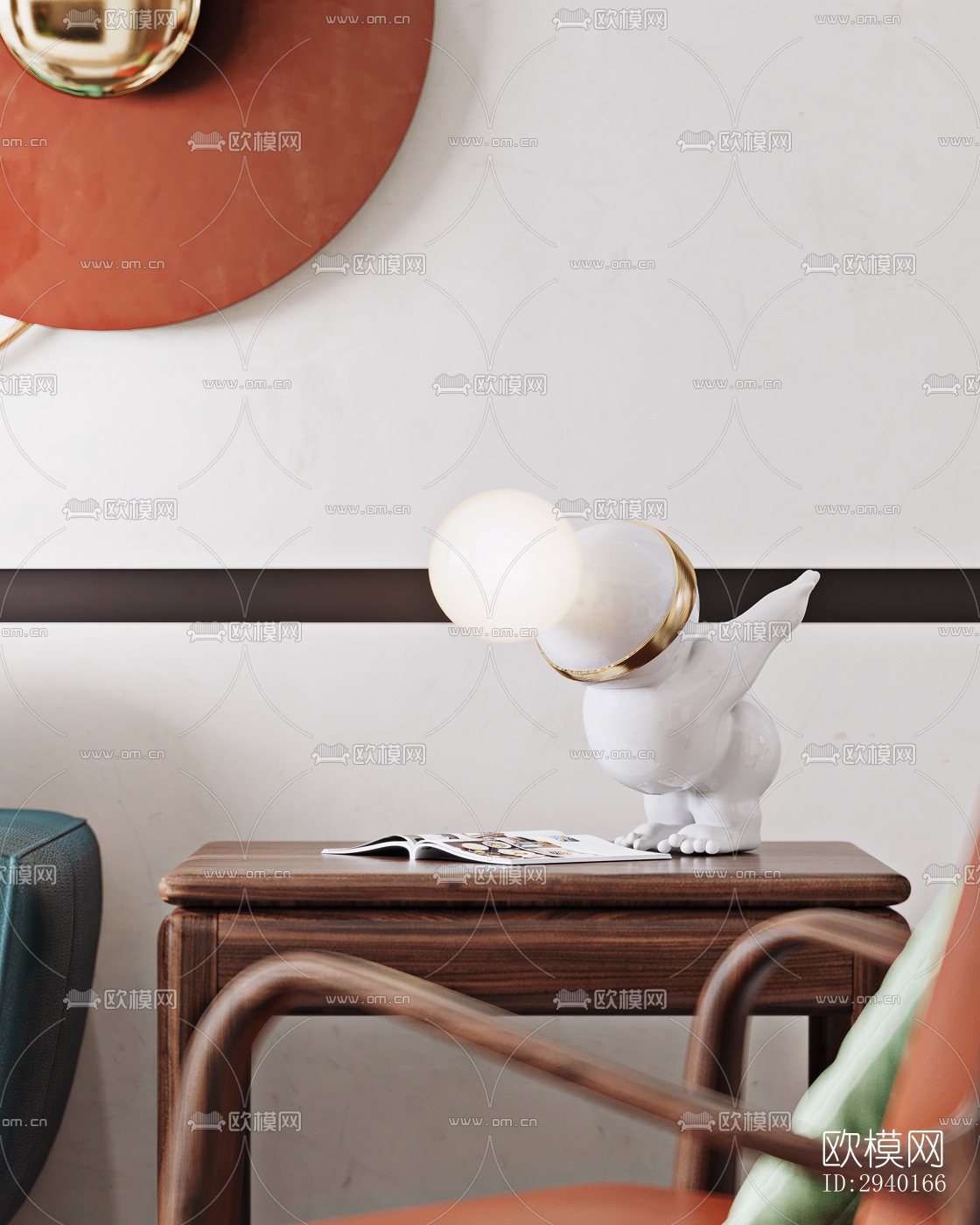 新中式平层效果图下载（渲染图5）