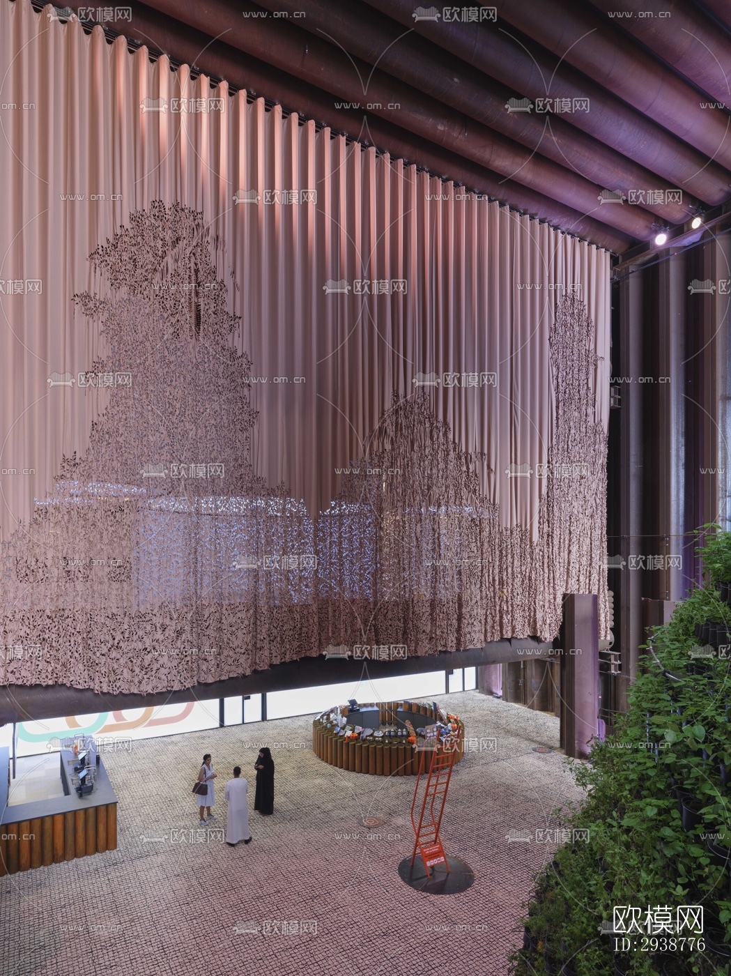 现代展览展厅效果图下载（渲染图10）