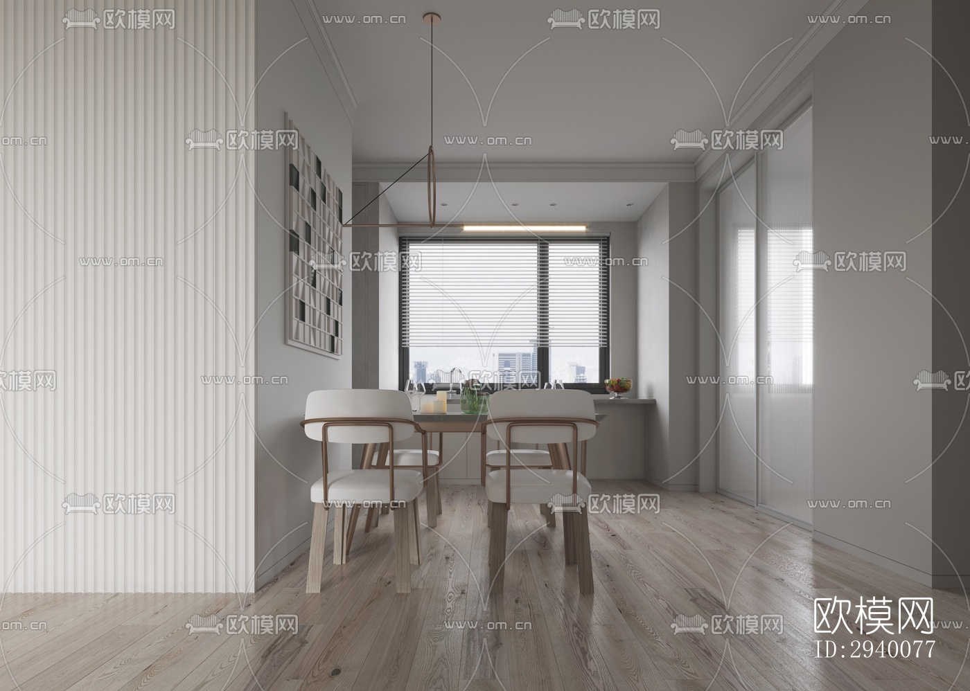 北欧平层效果图下载（渲染图2）