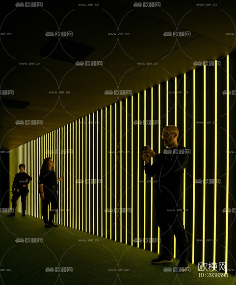 工业风展览展厅效果图下载(渲染图20)
