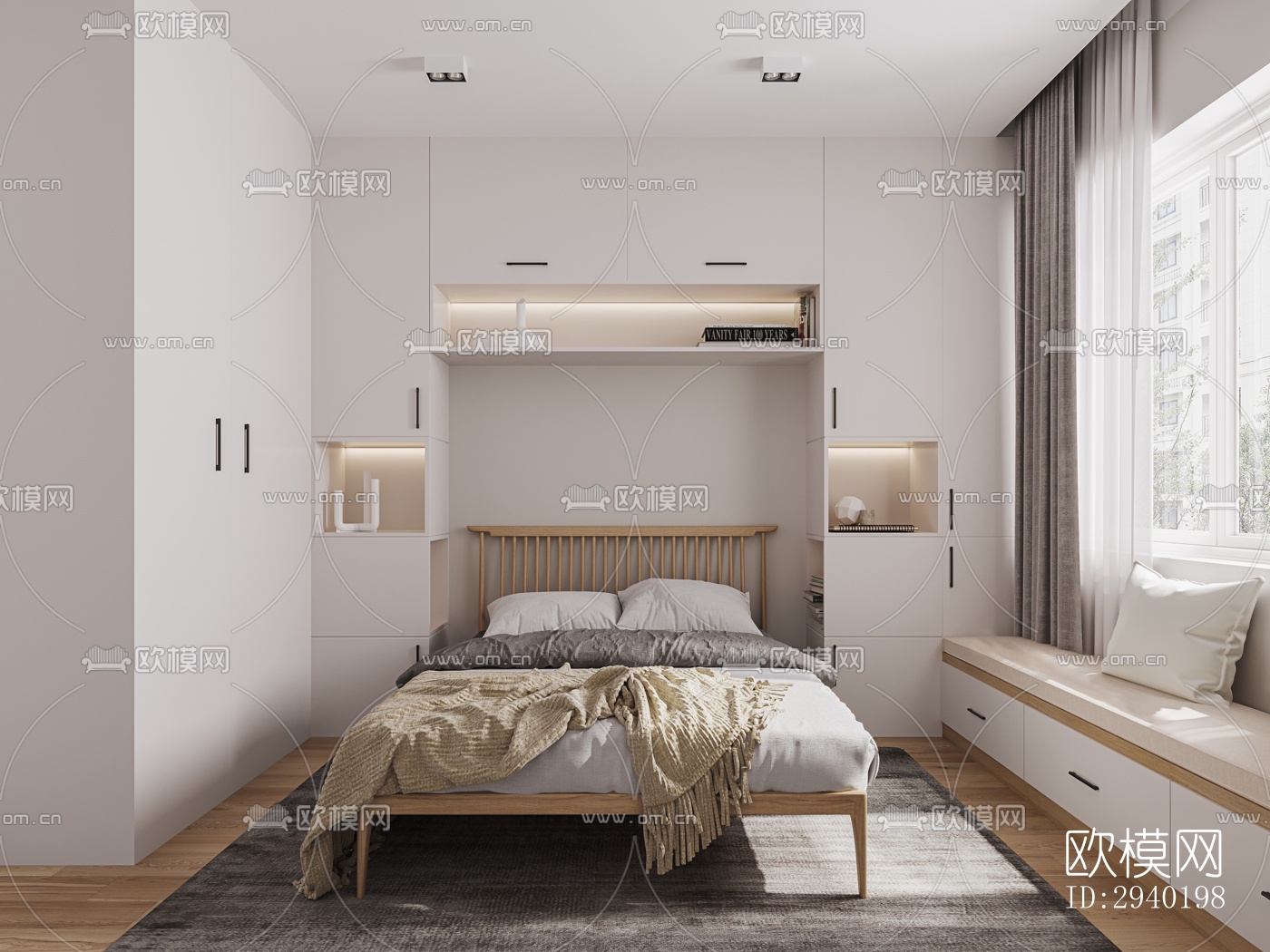 日式平层效果图下载（渲染图7）