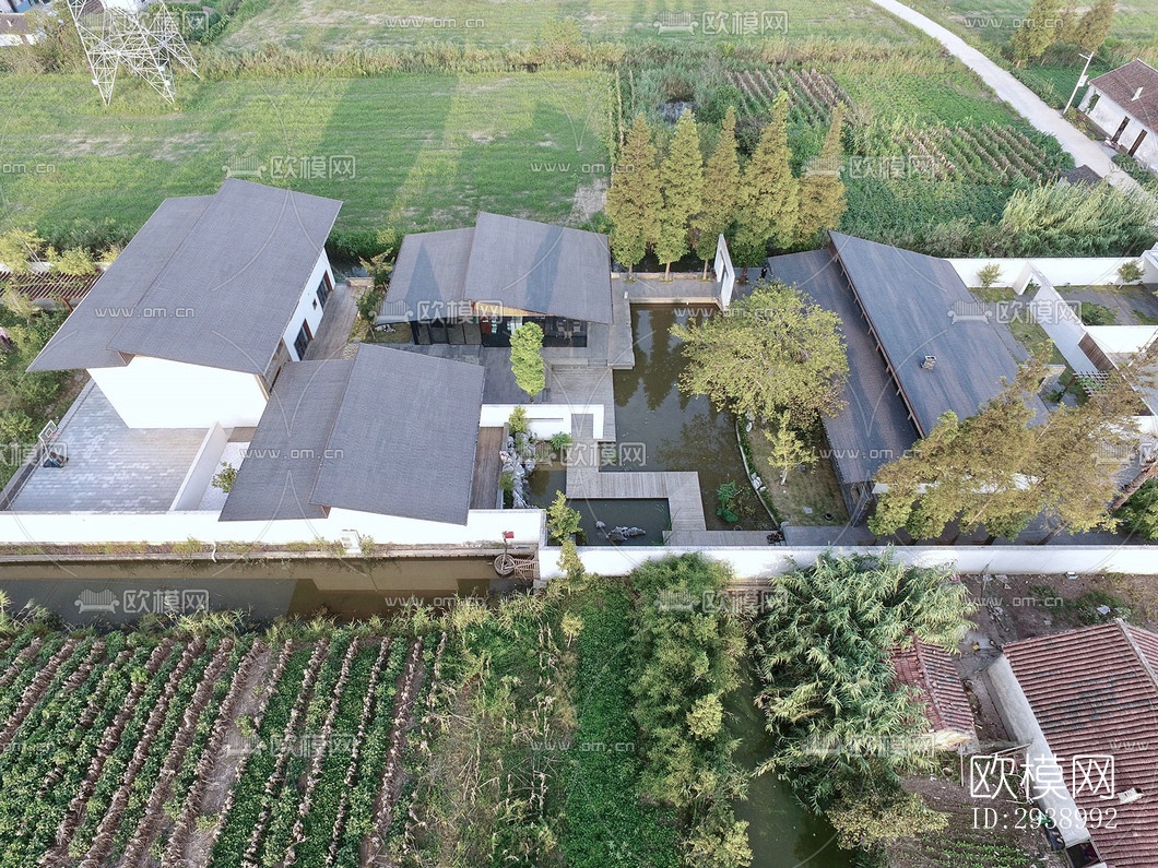 中式酒店民宿效果图下载（渲染图12）