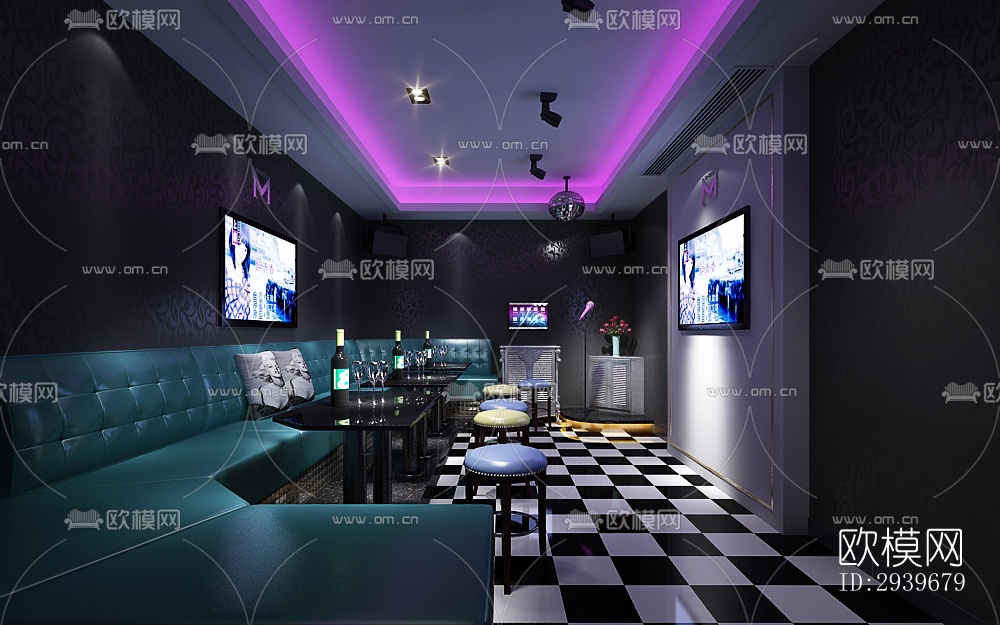 工业风KTV效果图下载（渲染图7）