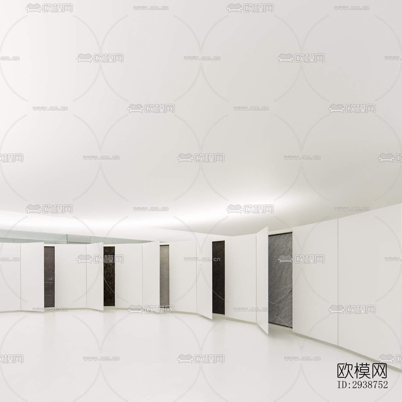 现代展览展厅效果图下载（渲染图9）