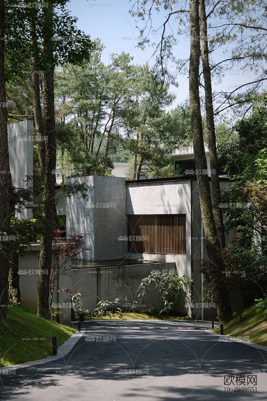 现代酒店民宿效果图下载（渲染图2）