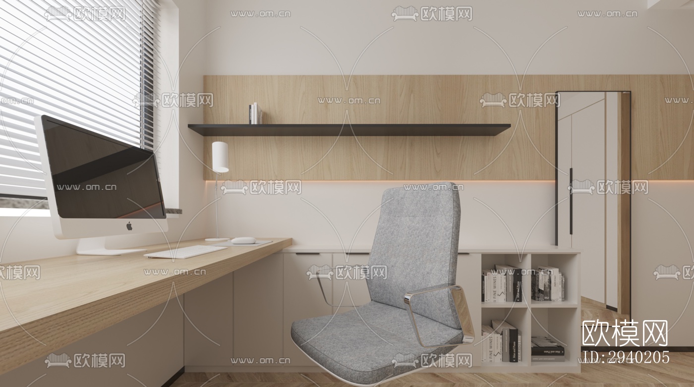 日式平层效果图下载（渲染图2）