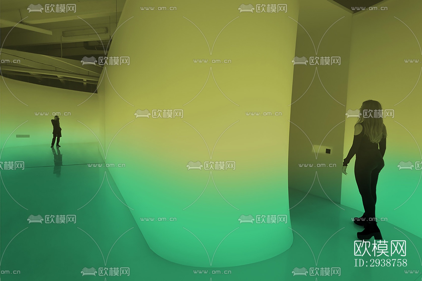 现代展览展厅效果图下载（渲染图11）