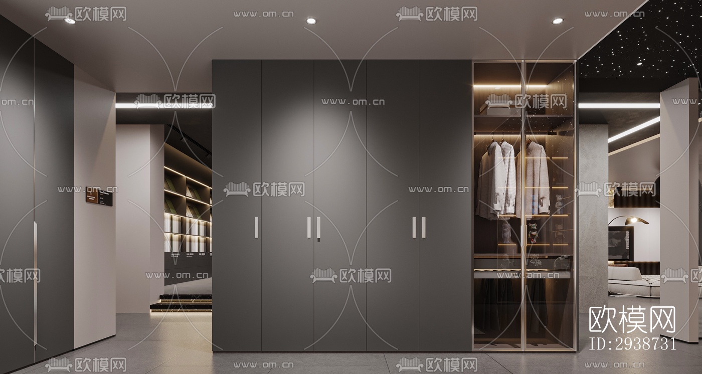 现代展览展厅效果图下载（渲染图16）