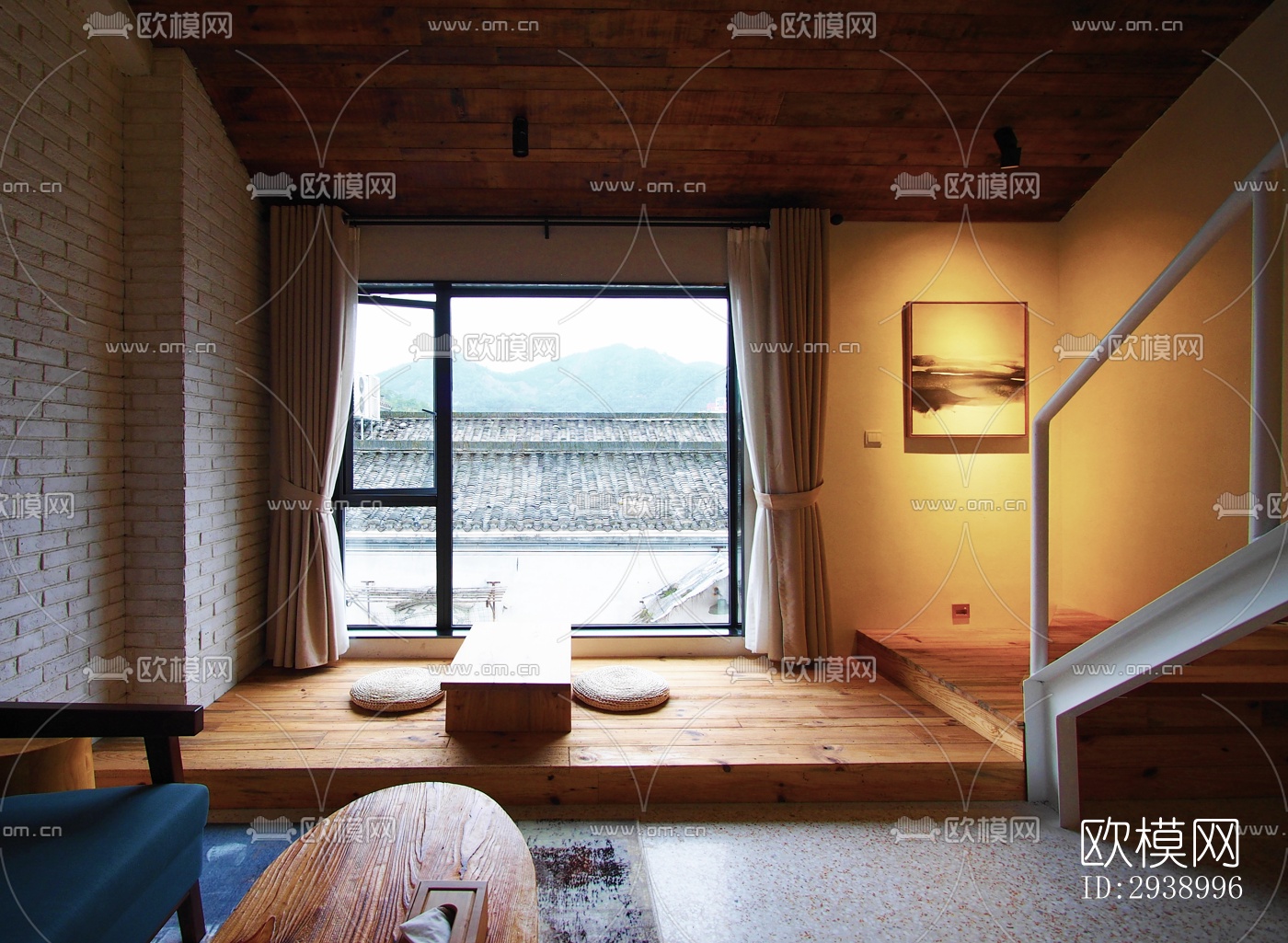 中式酒店民宿效果图下载（渲染图20）