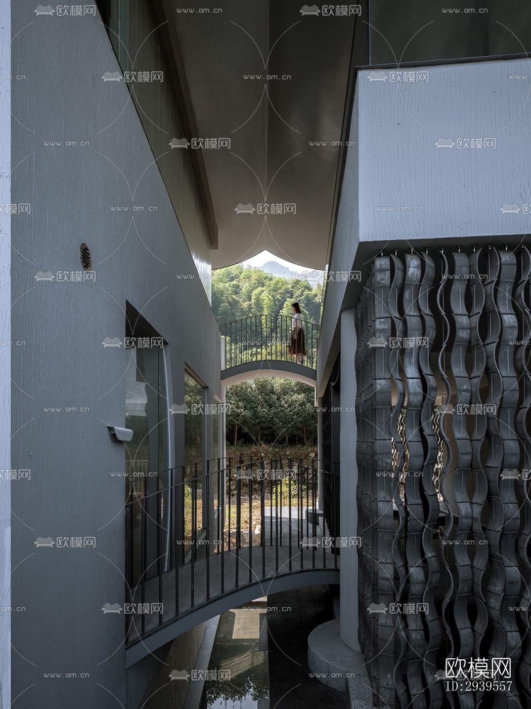 现代酒店民宿效果图下载（渲染图4）