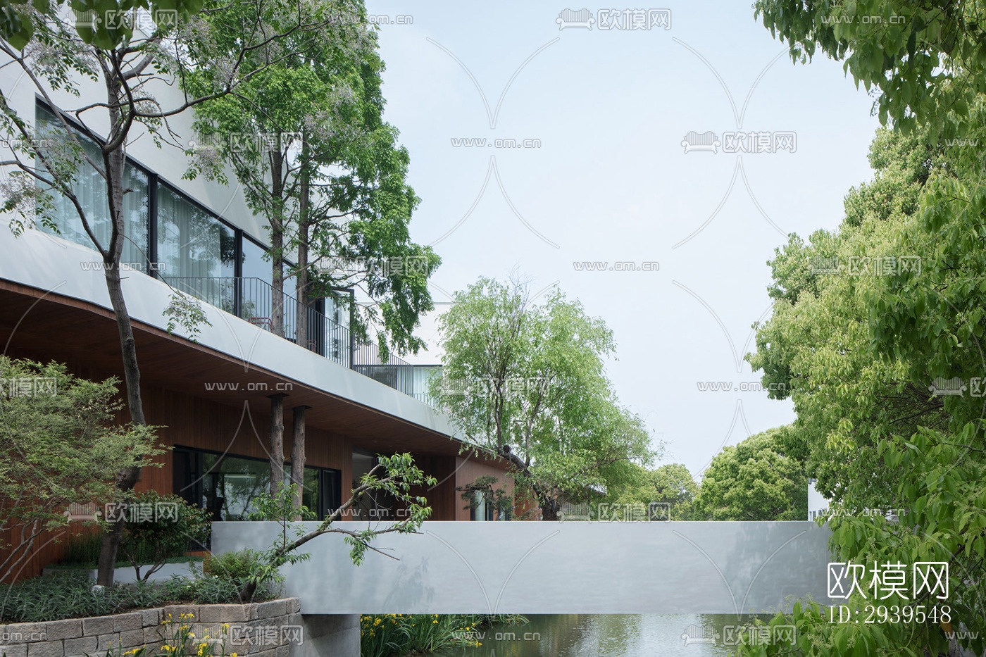 现代酒店民宿效果图下载（渲染图5）