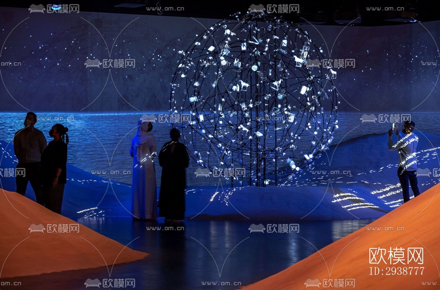 現(xiàn)代展覽展廳效果圖下載(渲染圖7)