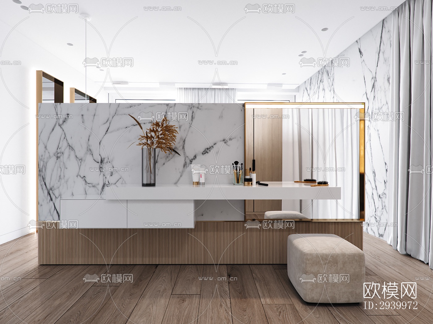 现代复式效果图下载（渲染图2）