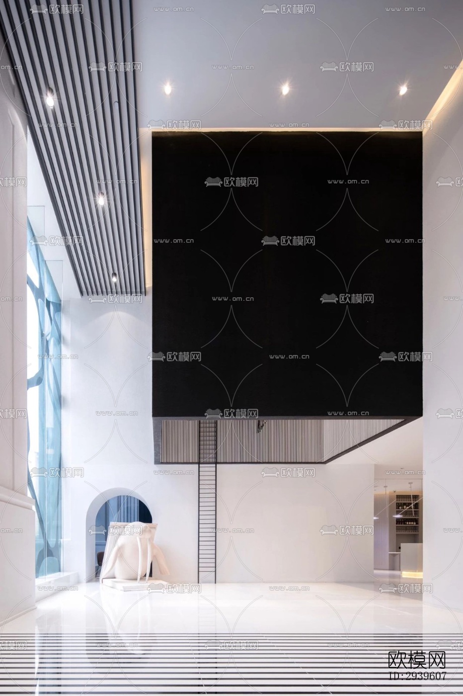 现代酒店民宿效果图下载（渲染图13）