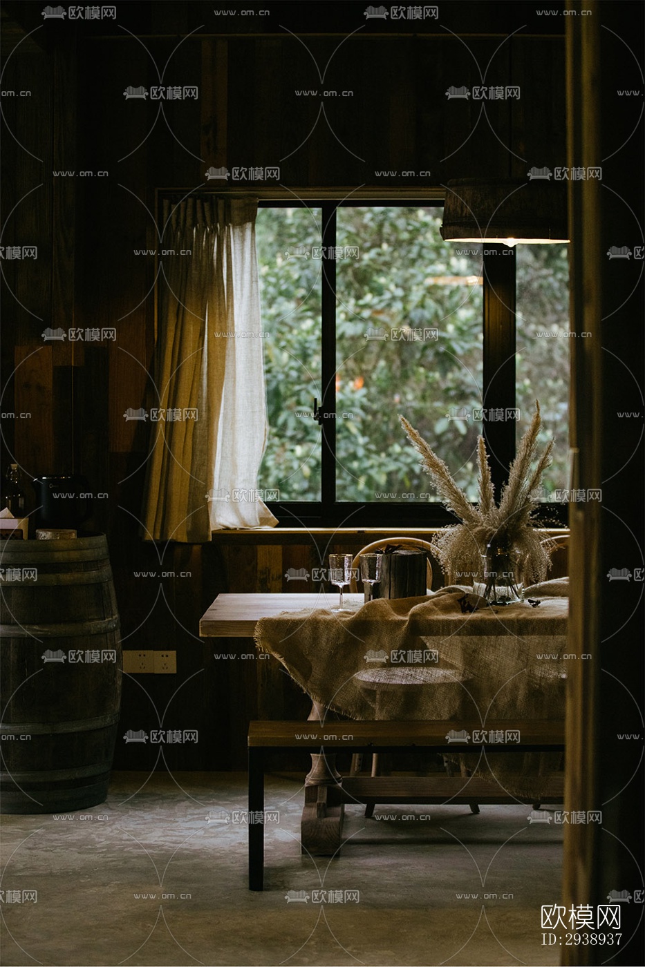 中式酒店民宿效果图下载（渲染图18）