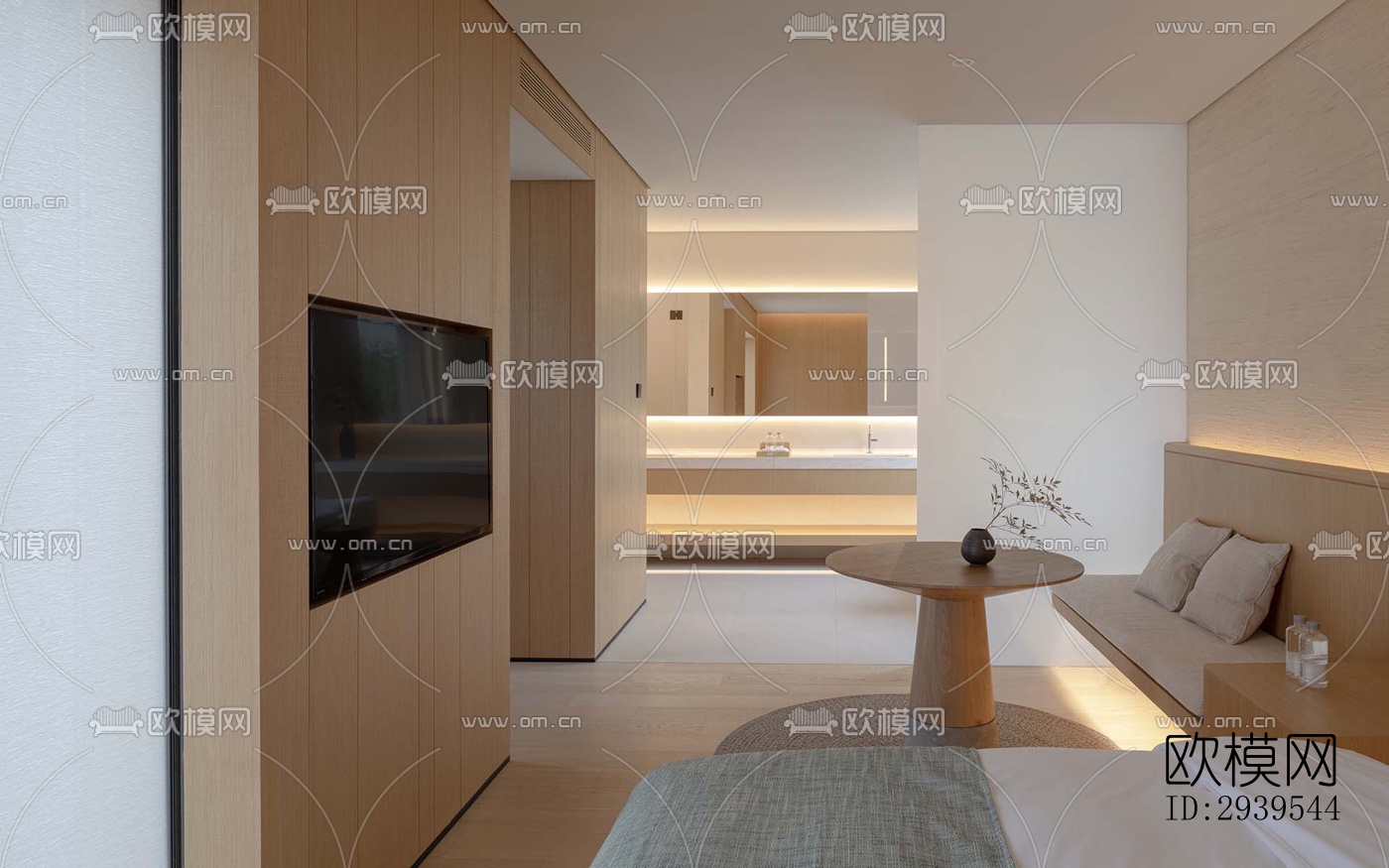 现代酒店民宿效果图下载（渲染图5）