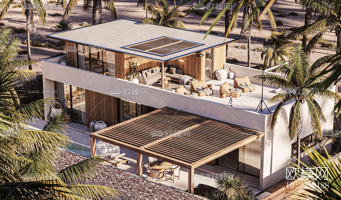 北欧酒店民宿效果图下载（渲染图12）