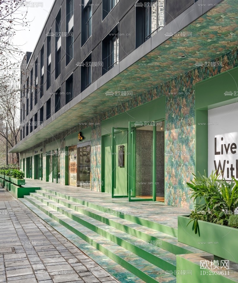 现代酒店民宿效果图下载（渲染图16）