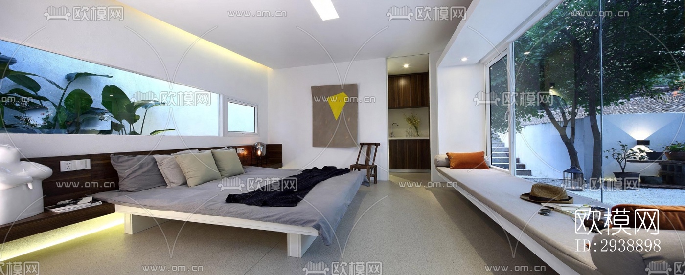 中式酒店民宿效果图下载（渲染图4）