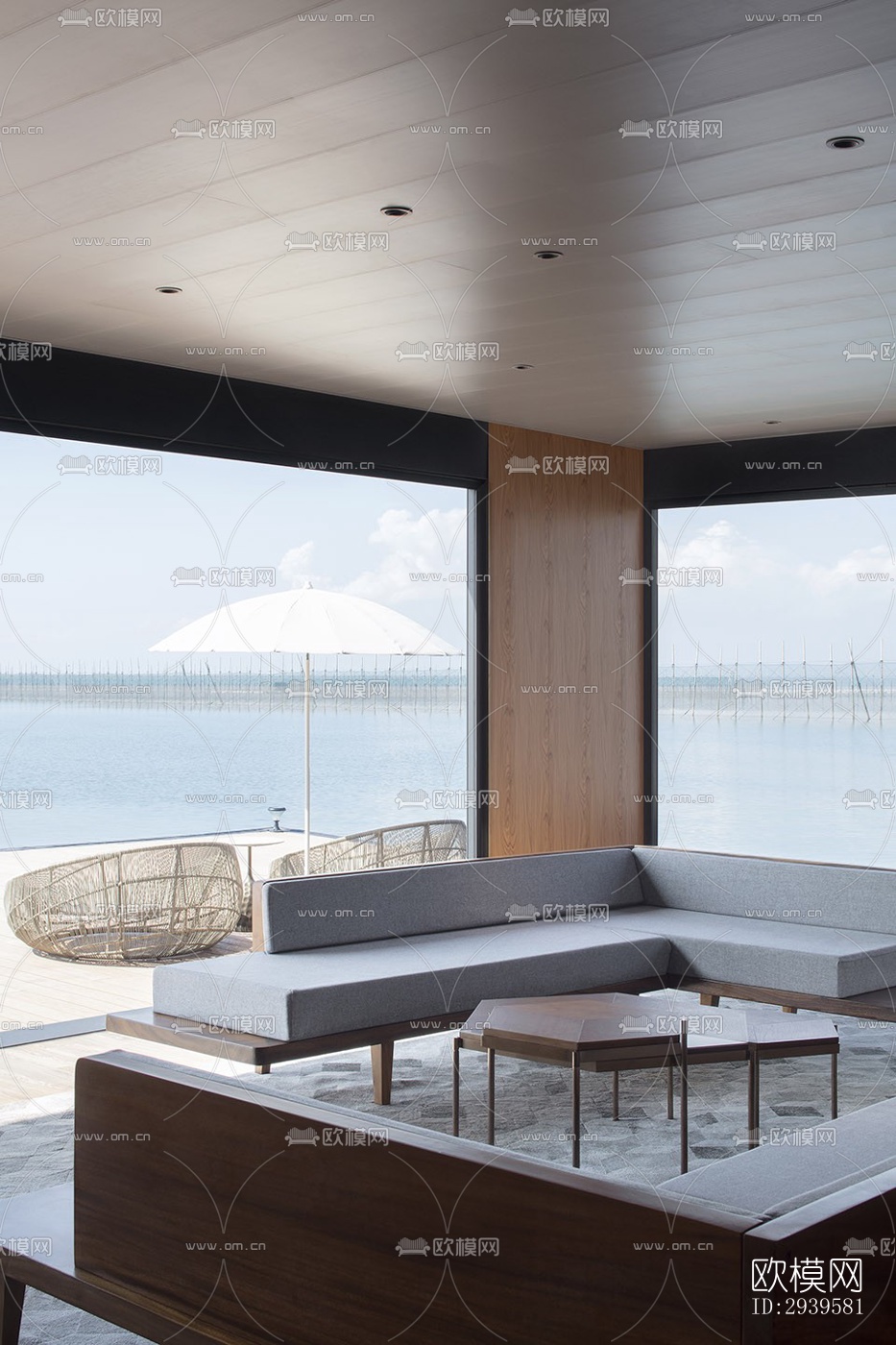 现代酒店民宿效果图下载（渲染图8）