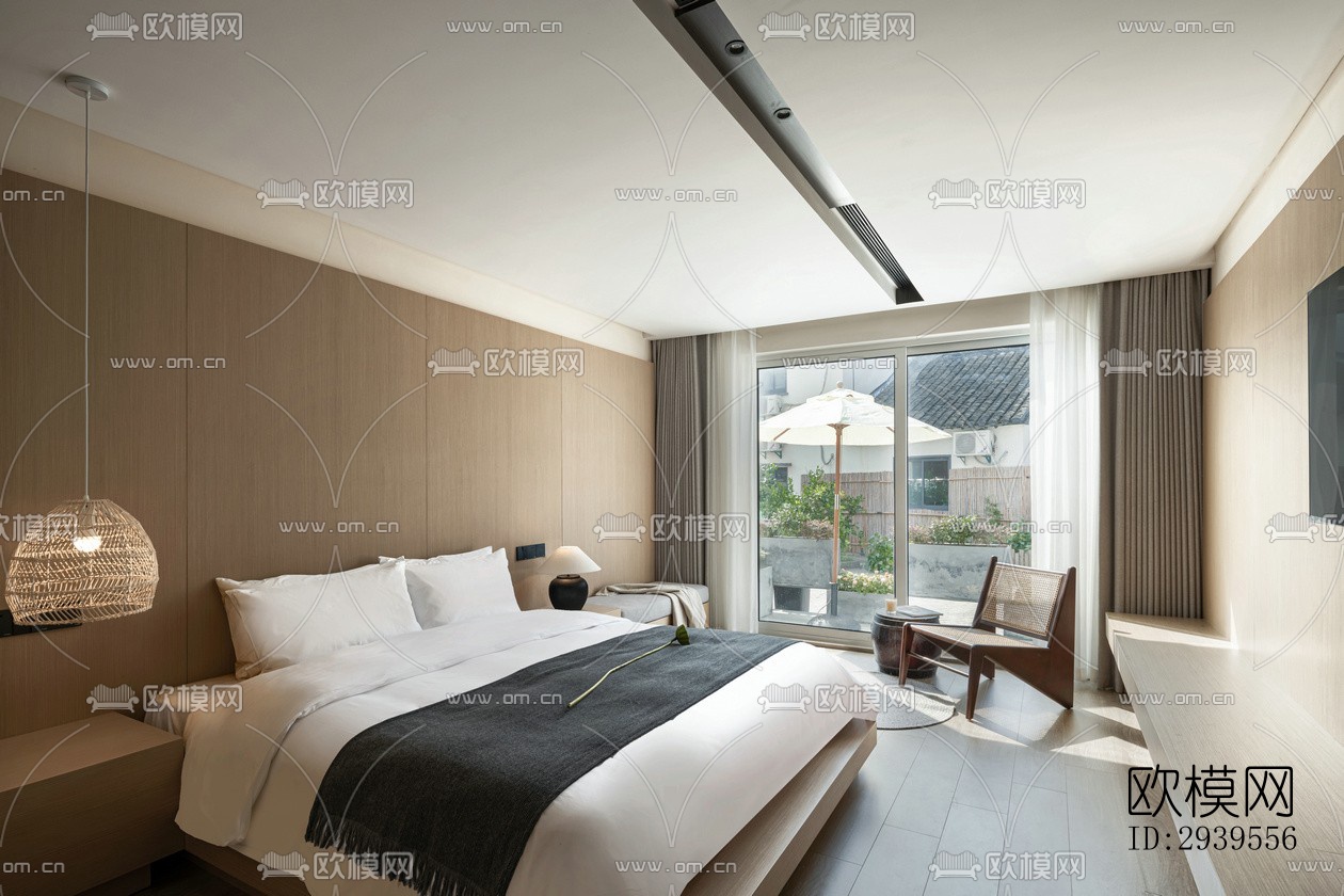 现代酒店民宿效果图下载（渲染图15）