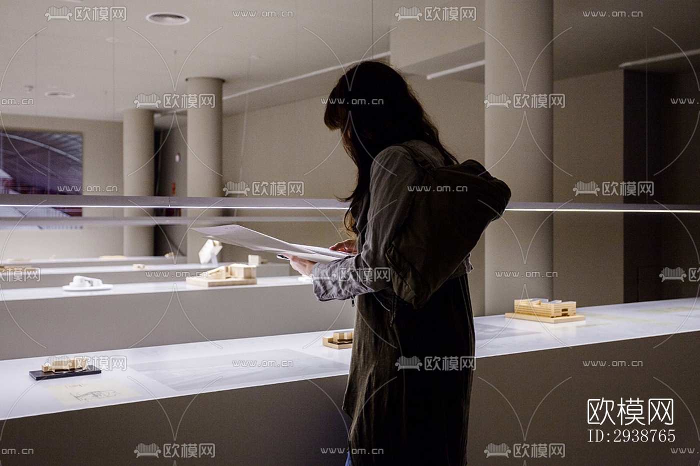 现代展览展厅效果图下载（渲染图8）