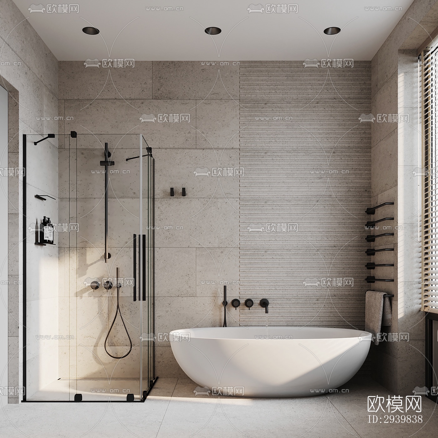 现代公寓效果图下载（渲染图12）