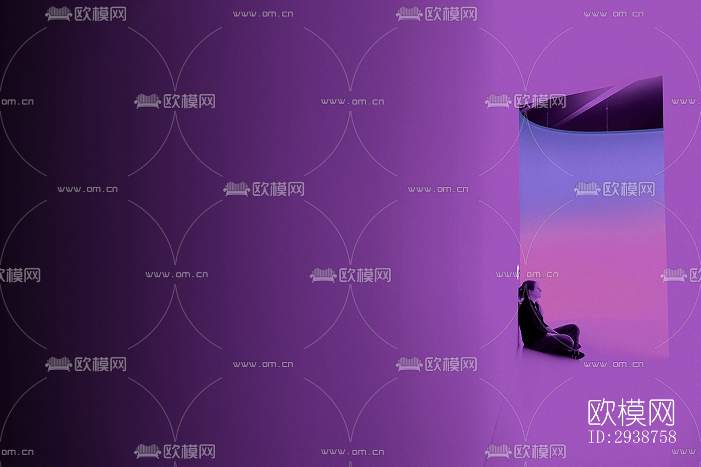 现代展览展厅效果图下载（渲染图8）