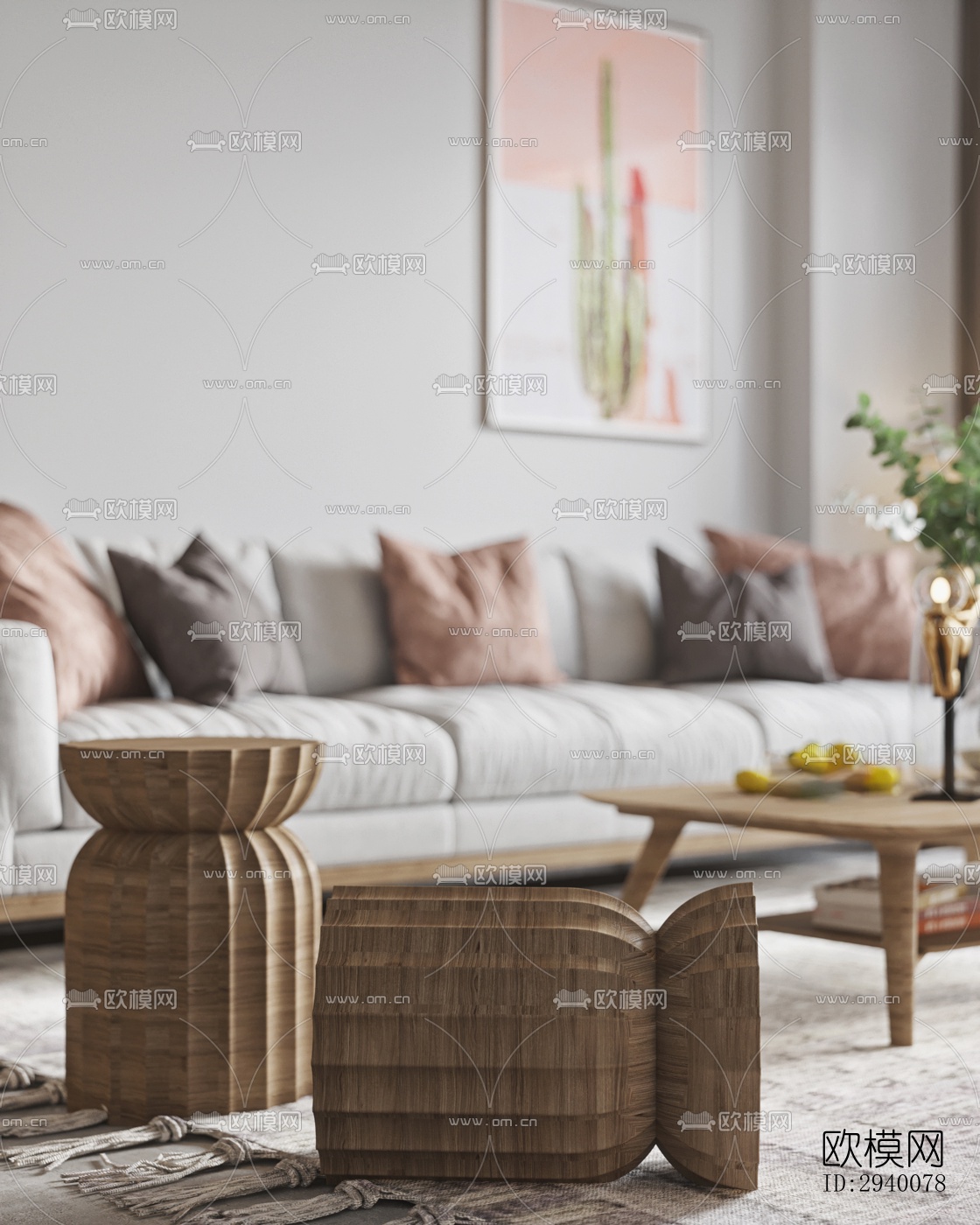 北欧平层效果图下载（渲染图8）