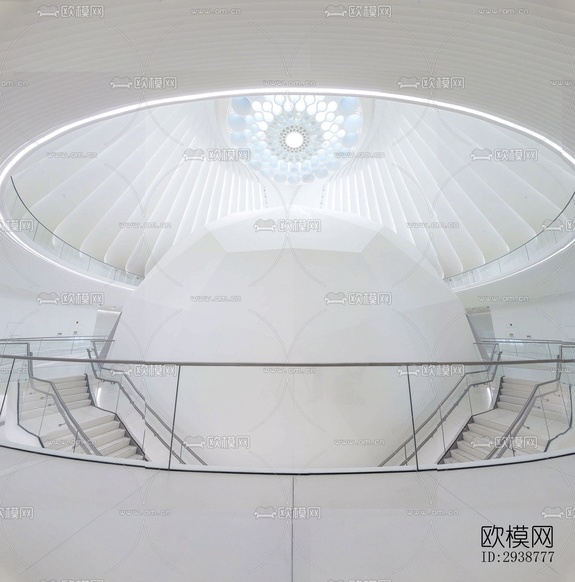 現(xiàn)代展覽展廳效果圖下載(渲染圖13)